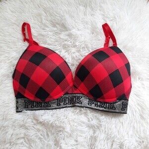 PINK Wear Everywhere Wireless Pushup Bra Limited Edition Size 32DD
